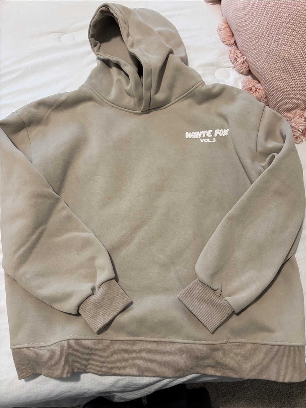 White Fox Vol.3 Taupe Hoodie